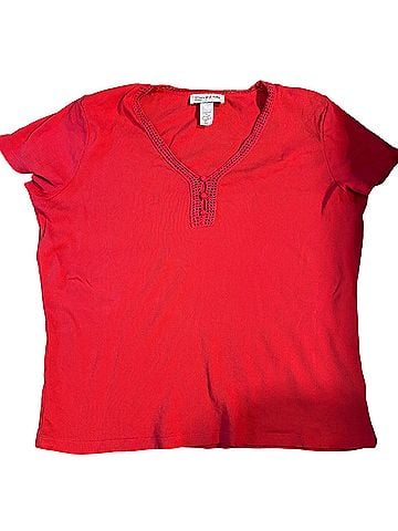 Jones New York Short Sleeve Blouse (view 1)