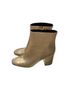 Anine Bing 100% Leather Gold Ankle Boots Size 8 1/2 - photo 10