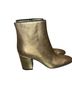Anine Bing 100% Leather Gold Ankle Boots Size 8 1/2 - photo 3