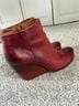 Kork-Ease 100% Leather Red Ankle Boots Size 7 1/2 - photo 4