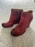 Kork-Ease 100% Leather Red Ankle Boots Size 7 1/2 - photo 5