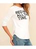 Chaser Graphic White Red Wine All The Time Tee in White Size XS - photo 3