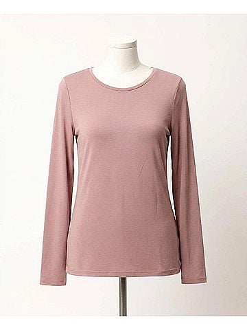 Mystree Cupro Modal Slim Top in Mauve (view 1)