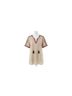 Ivy Jane Brown Triangles Top in Ivory Size S - photo 1