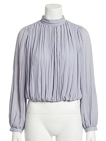Drew Gabin Gathered Blouse in Dove (view 1)