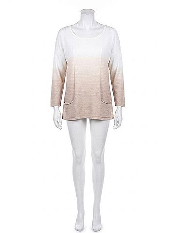 Angel Ombre Pocket Top in Taupe (view 1)