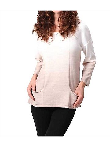 Angel Ombre Pocket Top in Taupe (view 2)