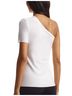Commando Solid White Essential Cotton One-Shoulder Tee in White Size S - photo 3