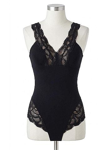 Commando Sexy + Smooth Bodysuit in Black (view 1)