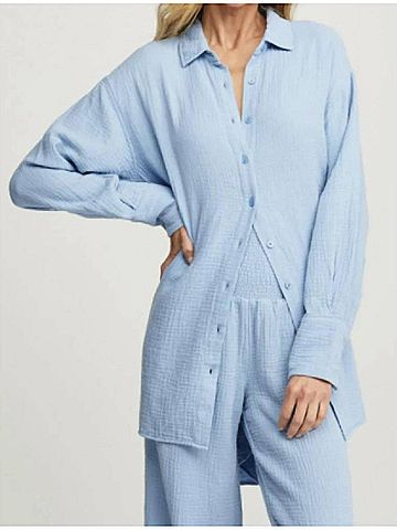 Sundays Eliana Shirt in French Blue (view 2)
