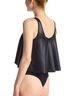 Commando Solid Black Faux Leather Loose Layer Bodysuit in Black Size L - photo 3