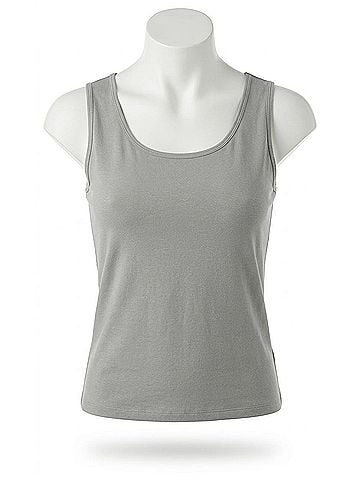 Angel Bra-Friendly Tank Top in Slategray (view 1)