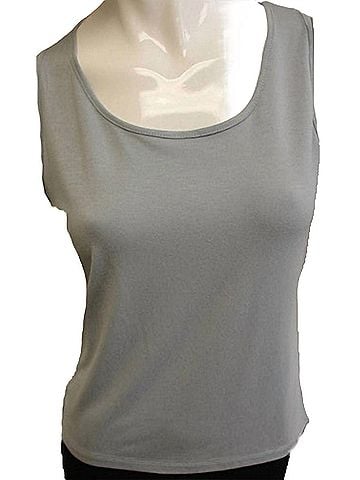 Angel Bra-Friendly Tank Top in Slategray (view 2)
