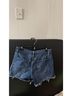 Cato Burgundy Blue Denim Shorts Size 12 - photo 3