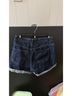 Cato Burgundy Blue Denim Shorts Size 12 - photo 5