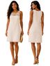 Robbie Bee 95% Polyester 5% Spandex 100% Cotton 100% Polyester Ivory Cocktail Dress Size 8 - photo 1