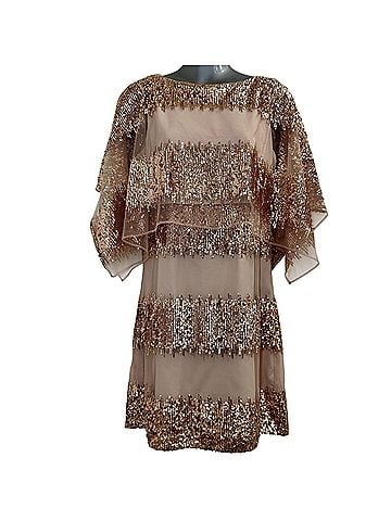Belle Badgley Mischka Amber Modele Cocktail Dress (view 1)