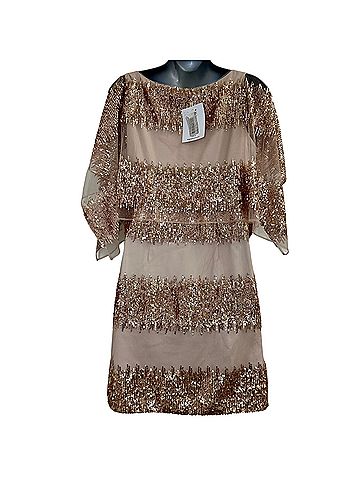 Belle Badgley Mischka Amber Modele Cocktail Dress (view 2)