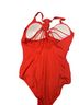 Catalina Floral Red Multi Color Black One Piece Swimsuit Size 12 - photo 2