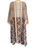 Sundance 100% Viscose 100% Cotton Plaid Multi Color Kimono Size XL - photo 1