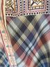 Sundance 100% Viscose 100% Cotton Plaid Multi Color Kimono Size XL - photo 9