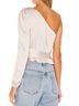 Superdown 100% Artificial Silk Solid Tan Ivory Sleeveless T-Shirt Size XS - photo 2