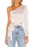 Superdown 100% Artificial Silk Solid Tan Ivory Sleeveless T-Shirt Size XS - photo 1
