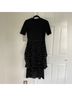 Maje Floral Black White Casual Dress Size 6 - photo 5