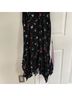 Maje 100% Viscose 94% Cotton 6% Elastane 100% Polyester Floral Black Purple Cocktail Dress Size 6 - photo 9