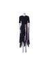 Maje 100% Viscose 94% Cotton 6% Elastane 100% Polyester Floral Black Purple Cocktail Dress Size 6 - photo 1