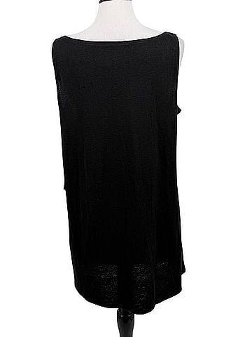 Eileen Fisher Jersey Linen Scoop Neck Tank Top (view 2)