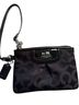 Coach Solid Black Leather Wristlet One size - photo 1