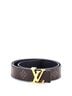 Louis Vuitton 100% Coatead Canvas Brown LV Initiales Belt Monogram Canvas Thin One size - photo 1