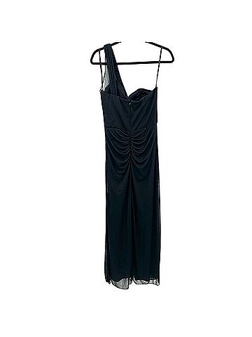 Xscape Floral Beaded One Shoulder Pleated Formal Ball Gown Dress Cocktail Dress (view 2)