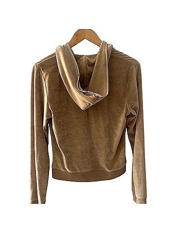 Max Studio Tan Hooded Jacket Jacket (view 2)