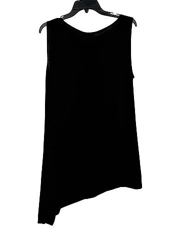 Eileen Fisher Bateau Neck Viscose Jersey Tunic Top Tank Top (view 2)