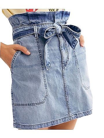 Free People Splendor In The Grass Denim Skirt (view 1)