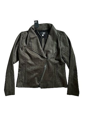 Kut from the Kloth Carina Faux Suede Drape Moto Jacket (view 1)