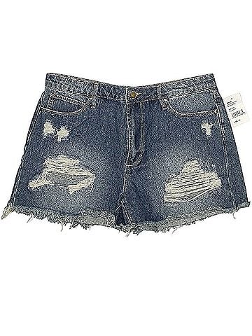 Articles of Society Meredith Distressed Jean Denim Shorts (view 1)