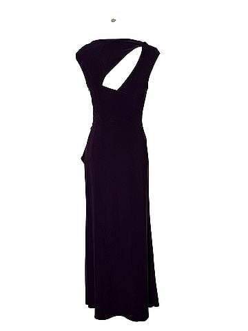 Betsy & Adam Formal Gown Deep Purple Rhinestone Cocktail Dress (view 2)