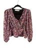 Astr 100% Polyester Floral Multi Color Blouse Size XS - photo 1
