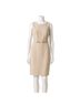 Tommy Hilfiger Solid Fair Isle Tan Cocktail Dress Size 16 - photo 1