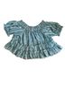 Free People 100% Polyester 100% Rayon Floral Stripes Blue Casual Dress Size XS - photo 8