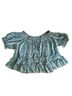 Free People 100% Polyester 100% Rayon Floral Stripes Blue Casual Dress Size XS - photo 7