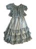Free People 100% Polyester 100% Rayon Floral Stripes Blue Casual Dress Size XS - photo 2