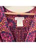 LaROK 100% Silk Floral Purple Yellow Blouse Size XS - photo 3