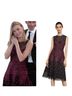 BCBGMAXAZRIA 100% Polyester Floral Black Pink Cocktail Dress Size 4 - photo 9