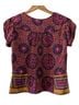LaROK 100% Silk Floral Purple Yellow Blouse Size XS - photo 2