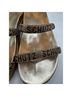 Schutz 100% Leather Gold Sandals Size EU 38 - photo 11