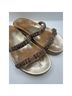 Schutz 100% Leather Gold Sandals Size EU 38 - photo 5